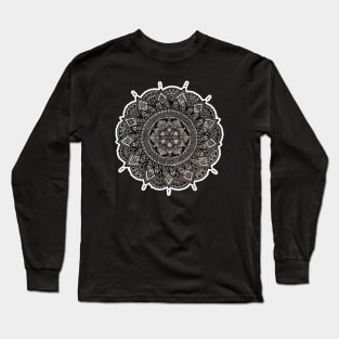 Mandala Neutral Long Sleeve T-Shirt